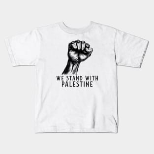 We Stand With Palestine Kids T-Shirt